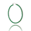 BELLA HOOP EARRINGS GREEN