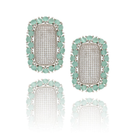 DIANA EARRINGS AQUA
