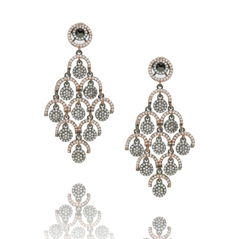 FIFI EARRINGS BLACK GOLD