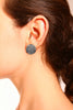 REENA EARRINGS BLACK GOLD