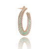 SIM HOOP EARRINGS AQUA