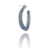 SIM HOOP EARRINGS BLUE