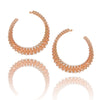 SIM HOOP EARRINGS CORAL