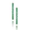 BELLA HOOP EARRINGS GREEN