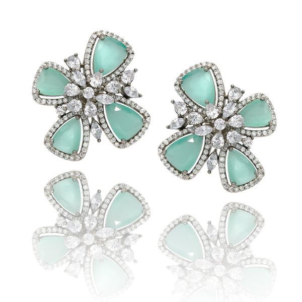 DELIA EARRINGS AQUA
