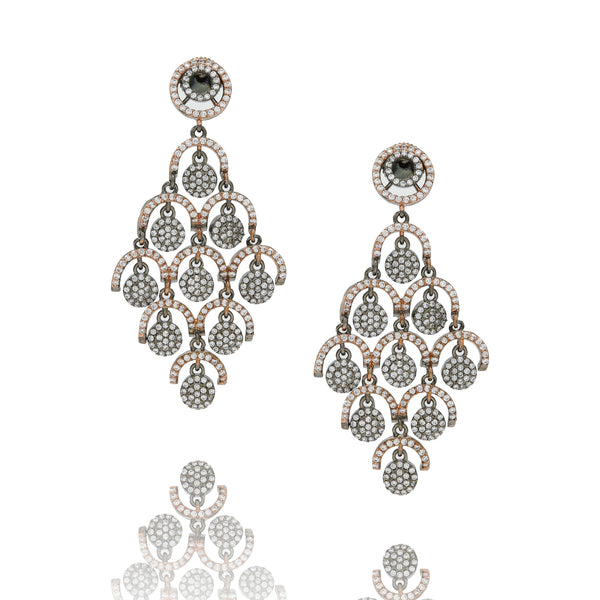 FIFI EARRINGS BLACK GOLD