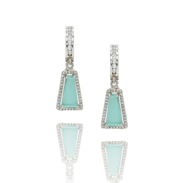 LENNY EARRINGS GREEN